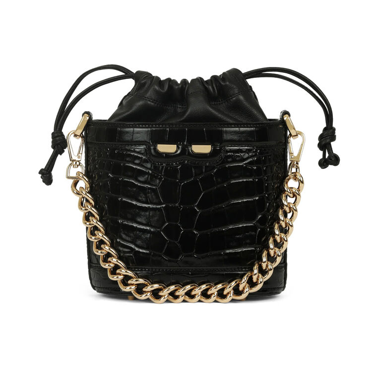 Byrd Bucket Bag In Croc image number null