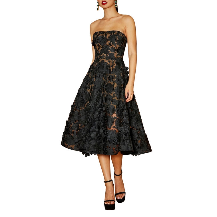 Florence Strapless Midi Dress image number null