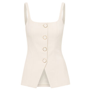 Liana Button-Up Vest Top