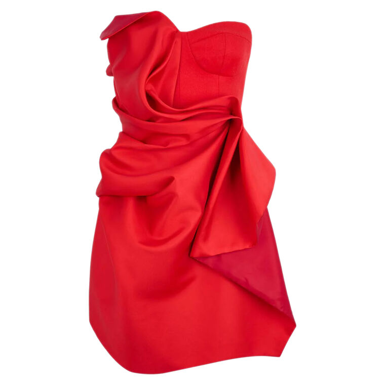 Fire Strapless Bustier Top image number null