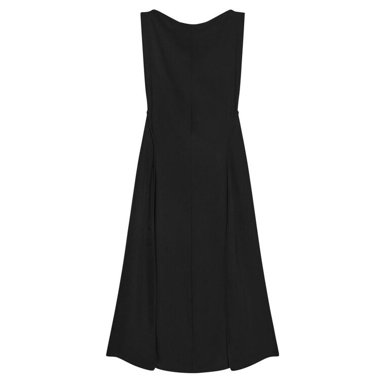 Sleeveless Draped Parachute Midi Dress image number null