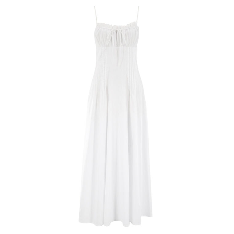 Margi Sleeveless Pleated-Waist Midi Dress image number null