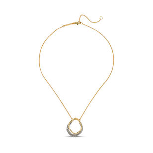 Sonales Gold Crystal Orbit Necklace