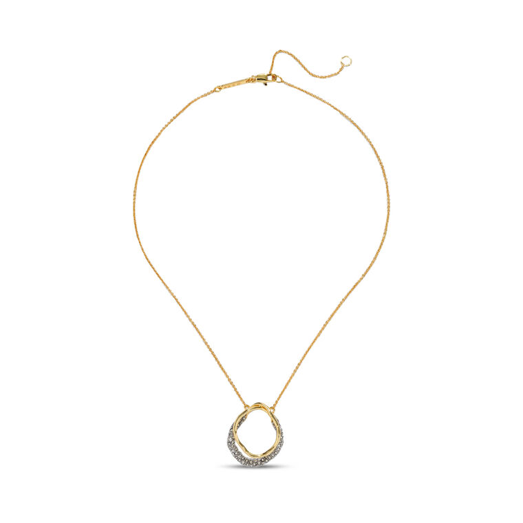 Sonales Gold Crystal Orbit Necklace image number null