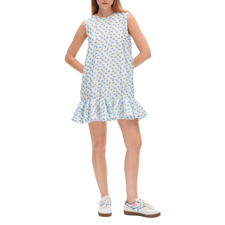 Agnese Petit Azurine Flower Mini Dress image number null