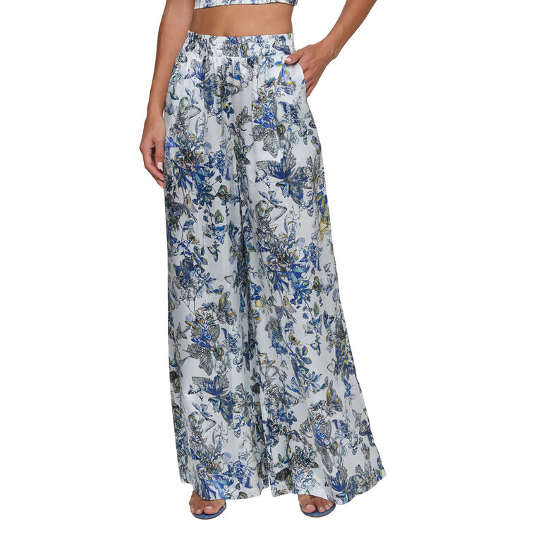 Lilian High-Rise Silk Wide-Leg Pant image number null