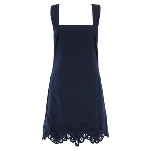 Shanice Sleeveless Lace-Trim Mini Dress
