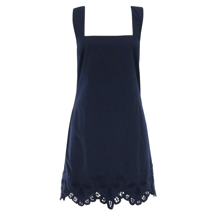 Shanice Sleeveless Lace-Trim Mini Dress image number null