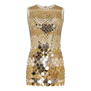 Sleeveless Disc Mini Dress