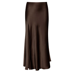 Satin Bias Midi Skirt