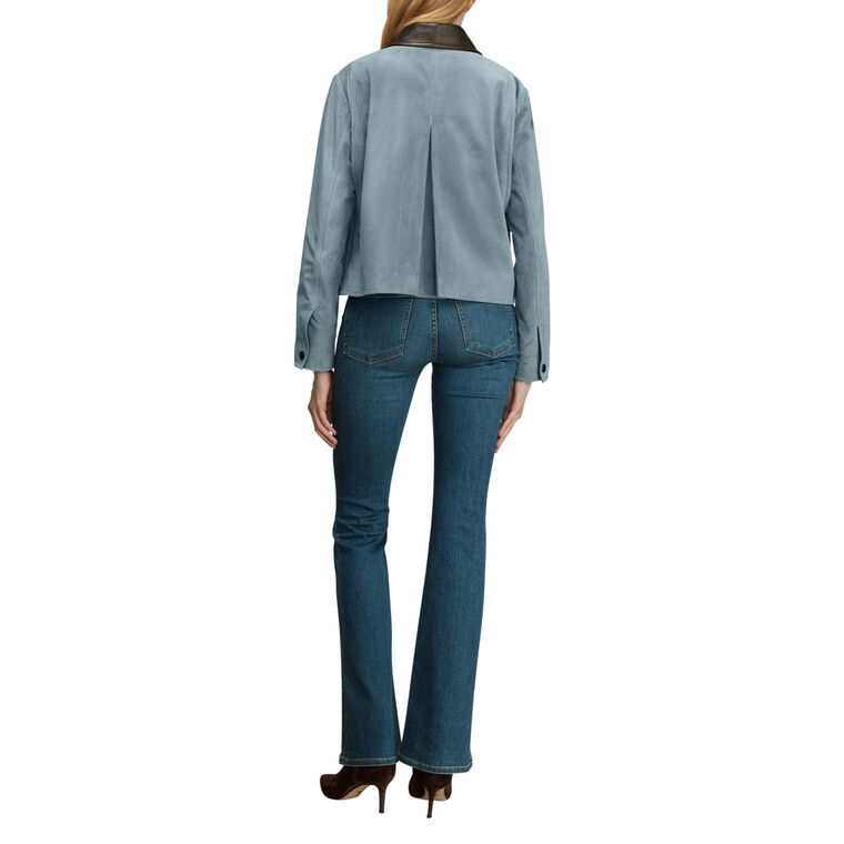 Walters Cropped Suede Barn Jacket image number null