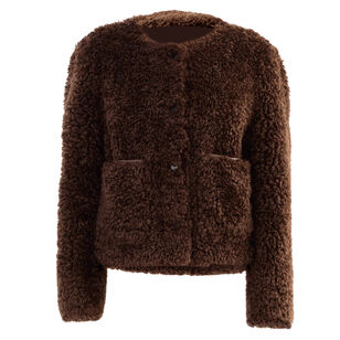 Emilia Cropped Faux Fur Jacket