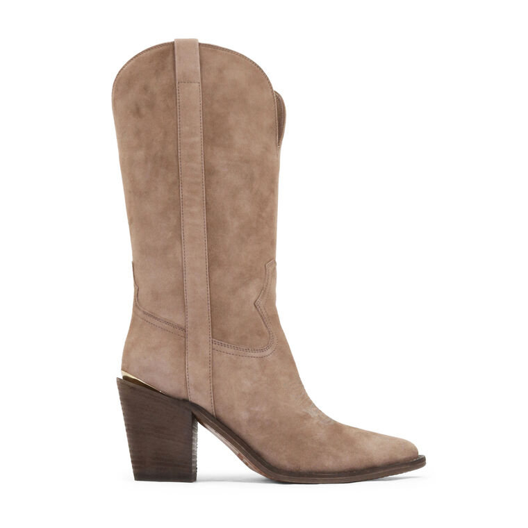 Leigh Anne Suede Mid Calf Boot image number null