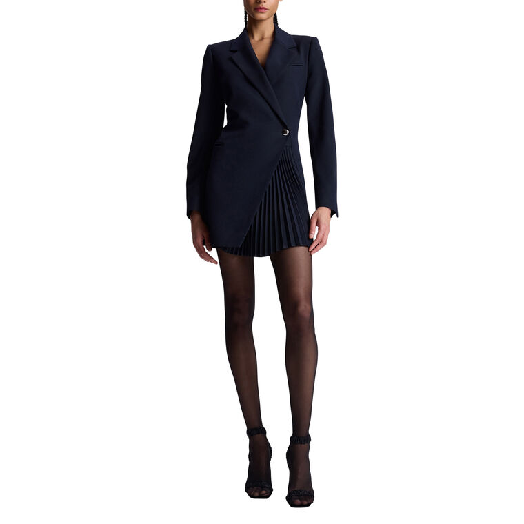 Callen Pleated Blazer Dress image number null