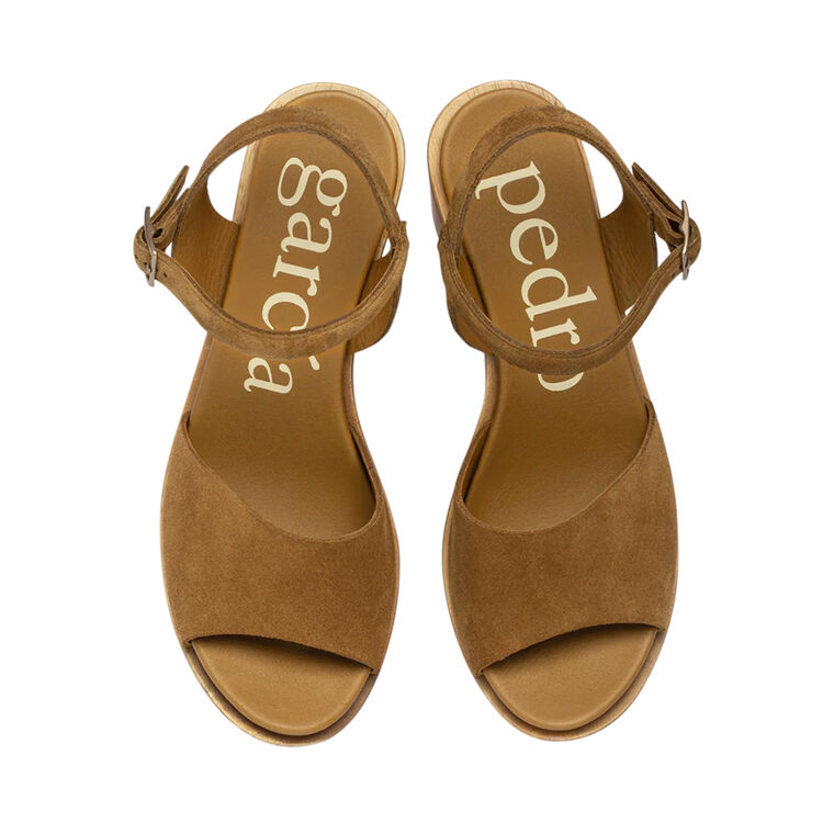 Danila Wood Platform Heel Sandal image number null