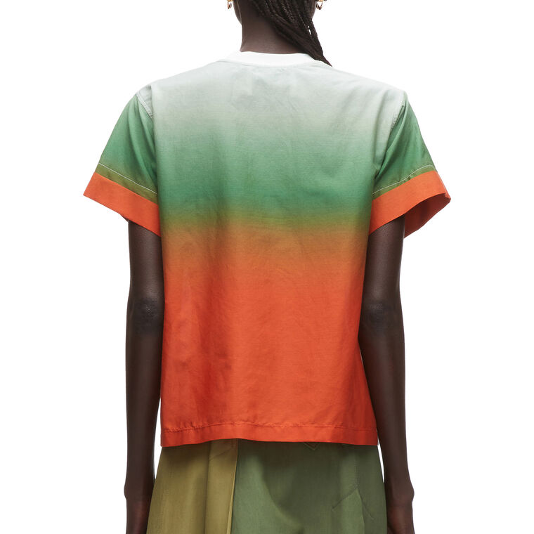 Short Sleeve T-Shirt In Ombre Voile Combo image number null
