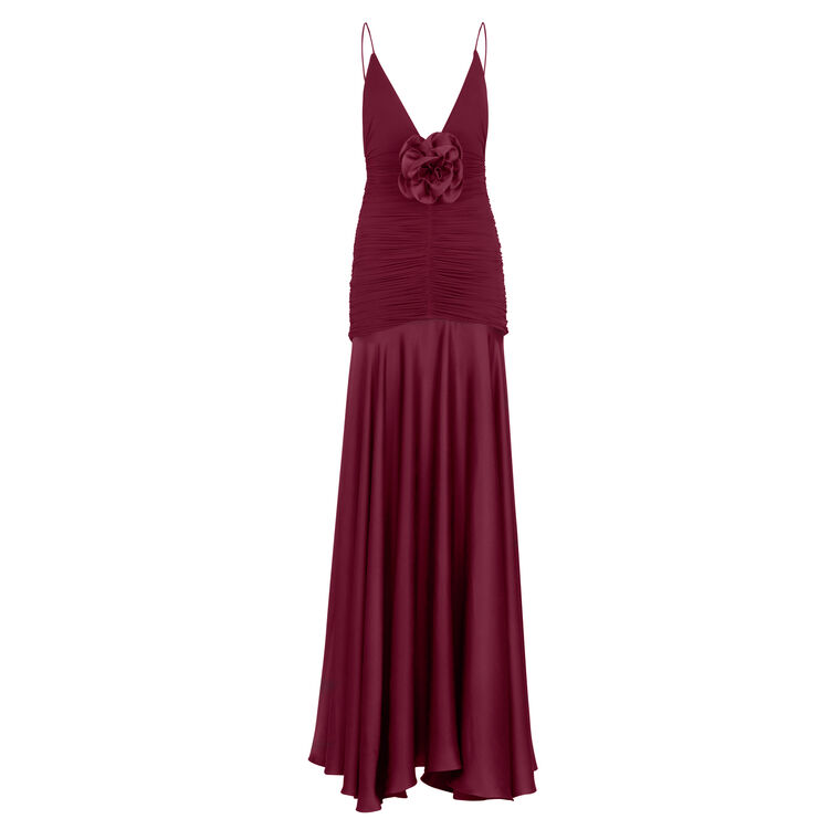 Silvia Tcherassi Sana V-Neck Maxi Dress