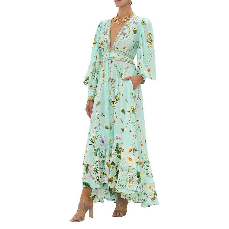 Long Button Front Dress image number null