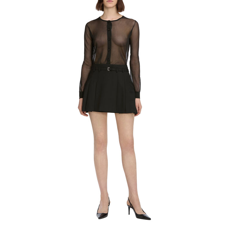 The Pleated Mini Skirt image number null