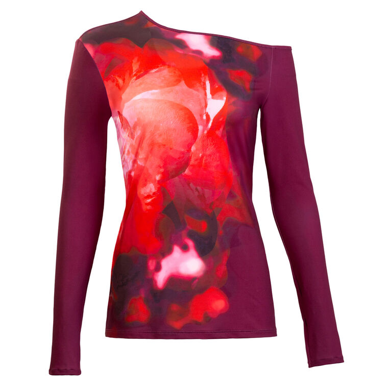 Sabra Long Sleeve Jersey Blouse image number null