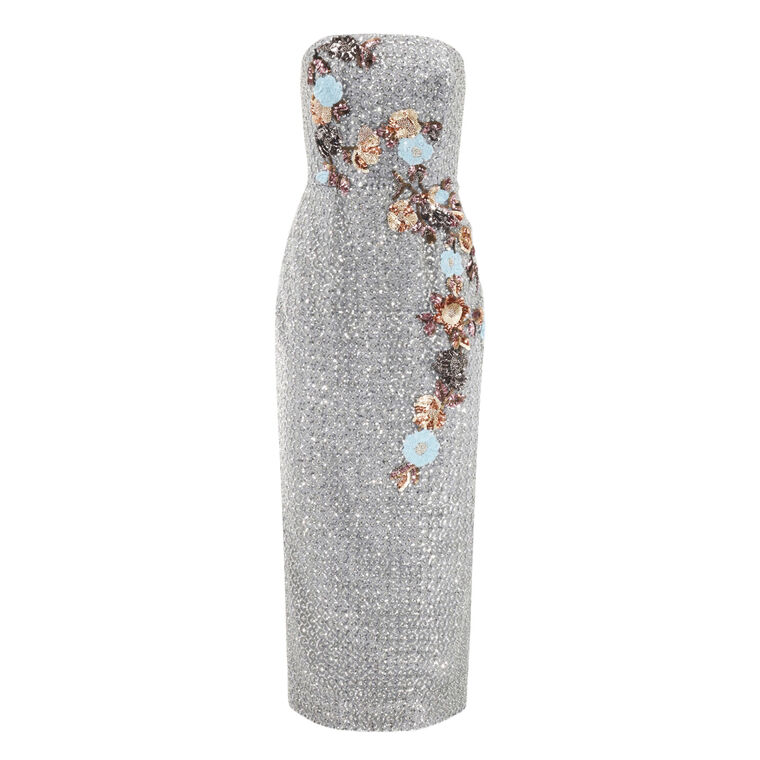 Silvia Beaded Sequin Dress image number null