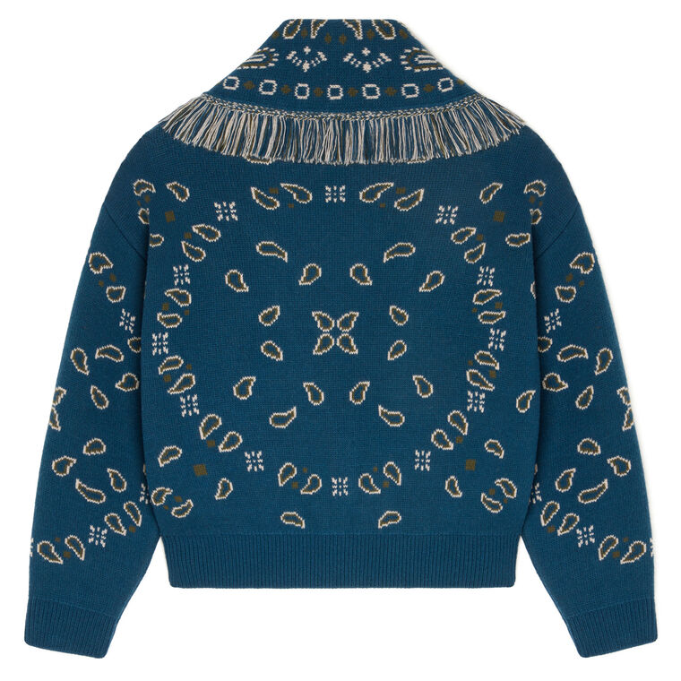 Bandana Jacquard Cardi-Bomber image number null