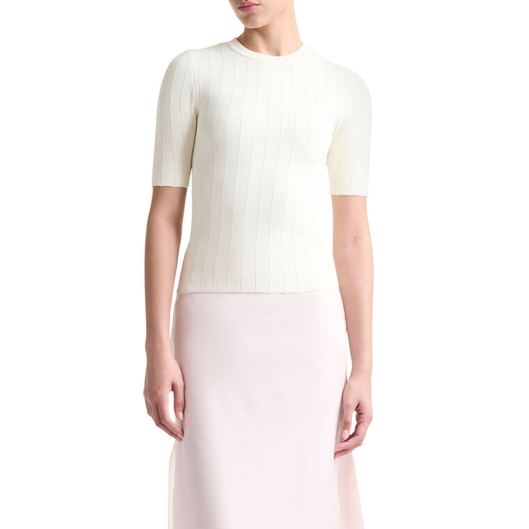 Sparky Short Sleeve Knit Top image number null