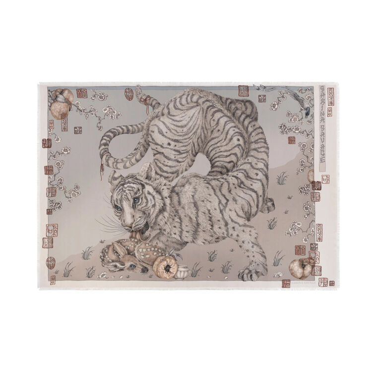 Zouyu Cry The Deer Silk Twill Rectangle image number null