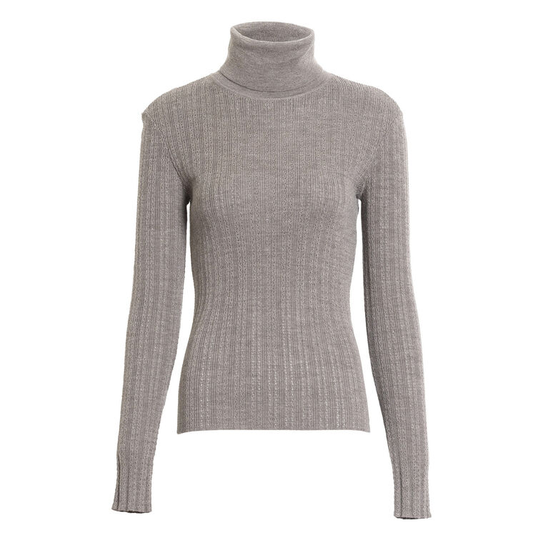 Kayden Long Sleeve Crewneck Knit Top image number null