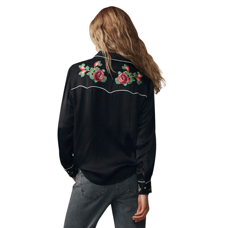 The Heirloom Rose Long Sleeve Western Shirt image number null