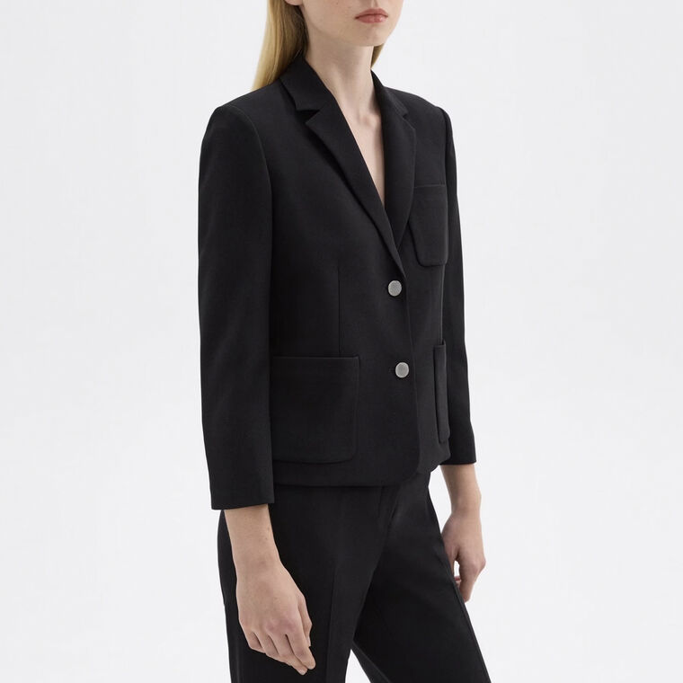 Boxy Patch Pocket Blazer image number null