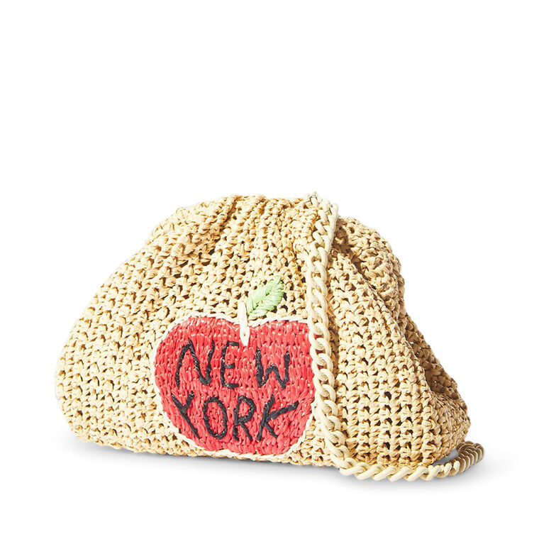 NY Mini Crochet Apple Handbag image number null