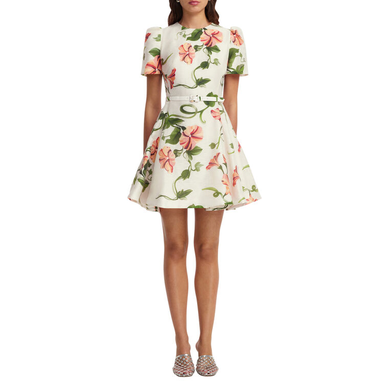 Elyse Short Sleeve Belted Mini Dress image number null