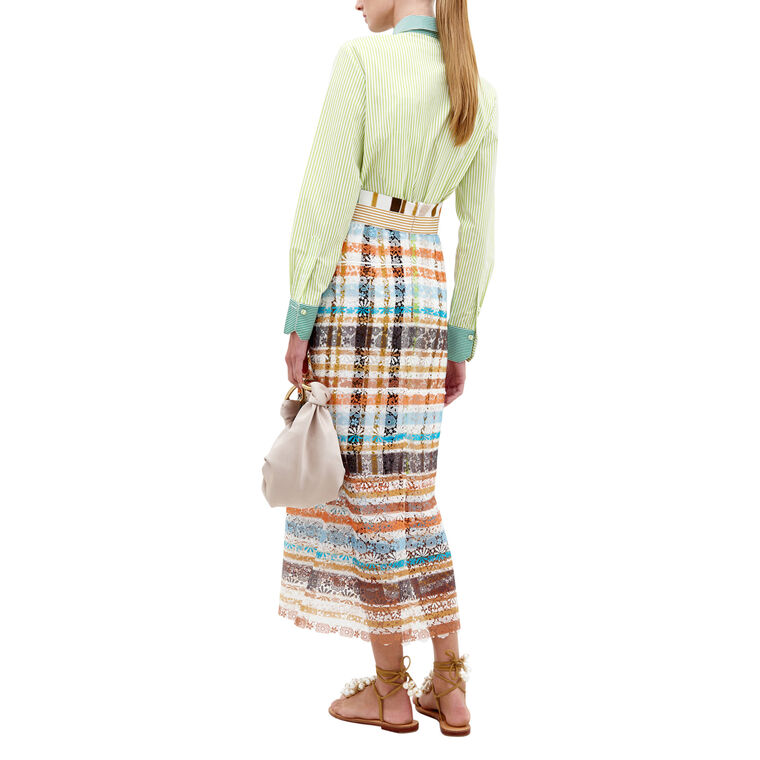Shadia High-Waisted Midi Skirt image number null