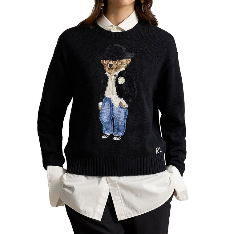 Cotton Crewneck Sweater image number null