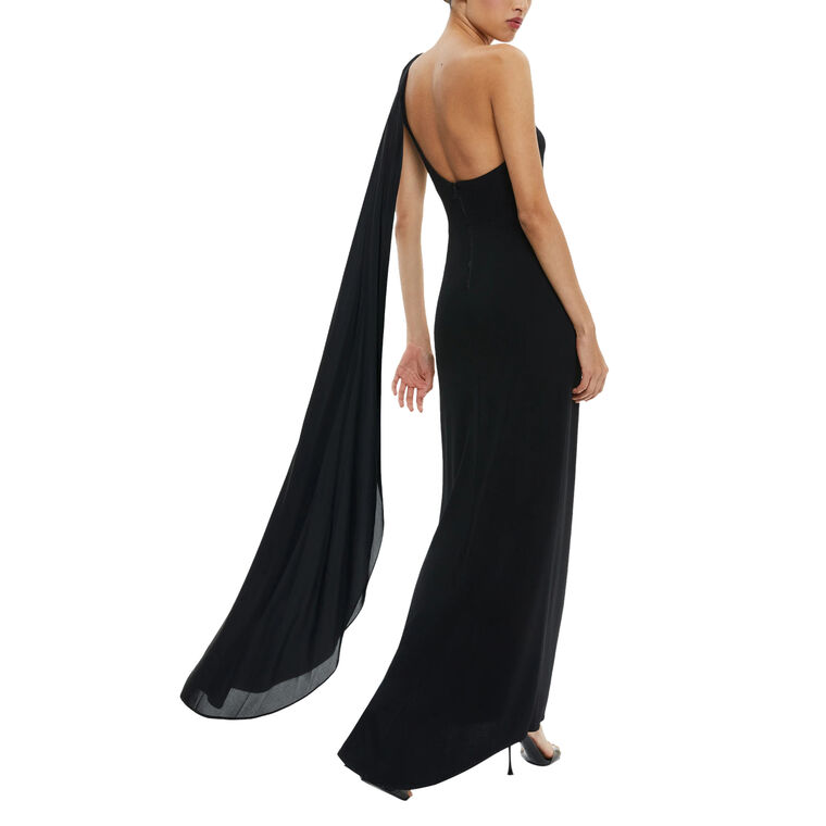 chinese dress ladies Nadia One Shoulder Maxi Dress