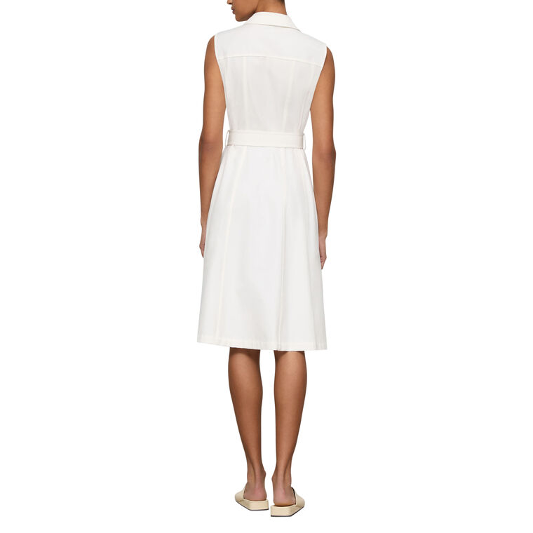 Sleeveless Knee-Length A-Line Shirt Dress image number null