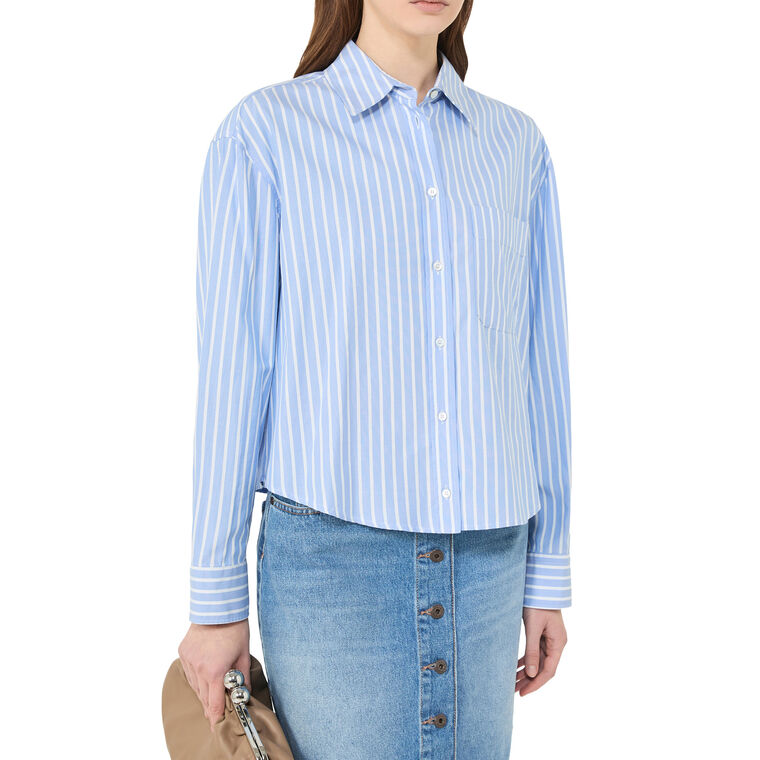 Cartone Lonng Sleeve Striped Cotton Oxford Shirt image number null