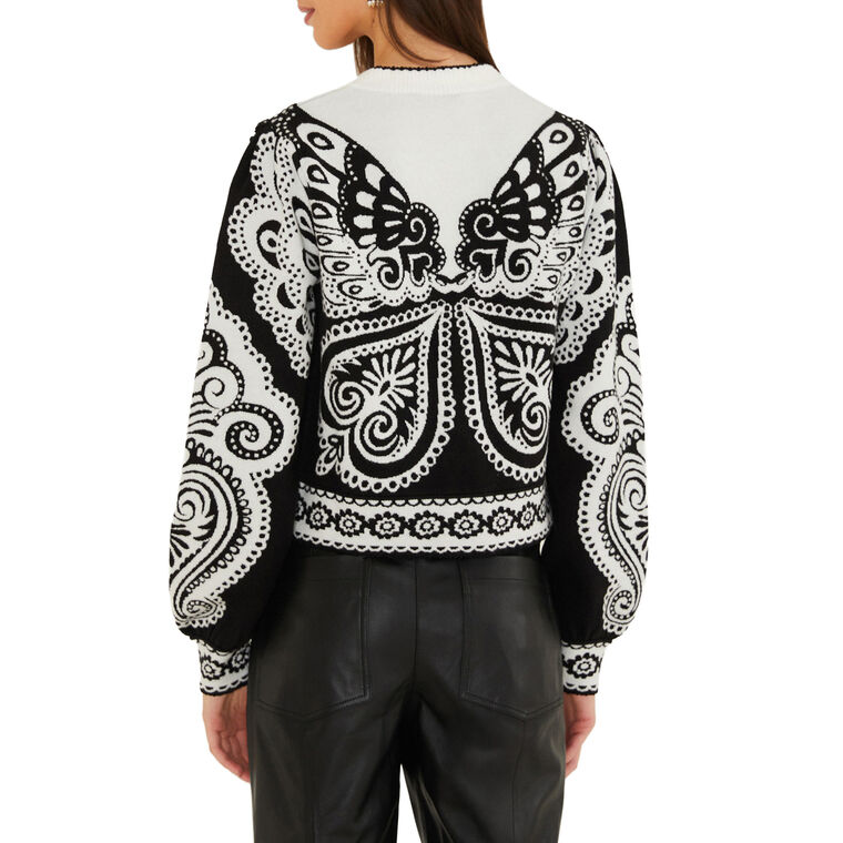 Arabesque Butterfly Knit Cardigan image number null