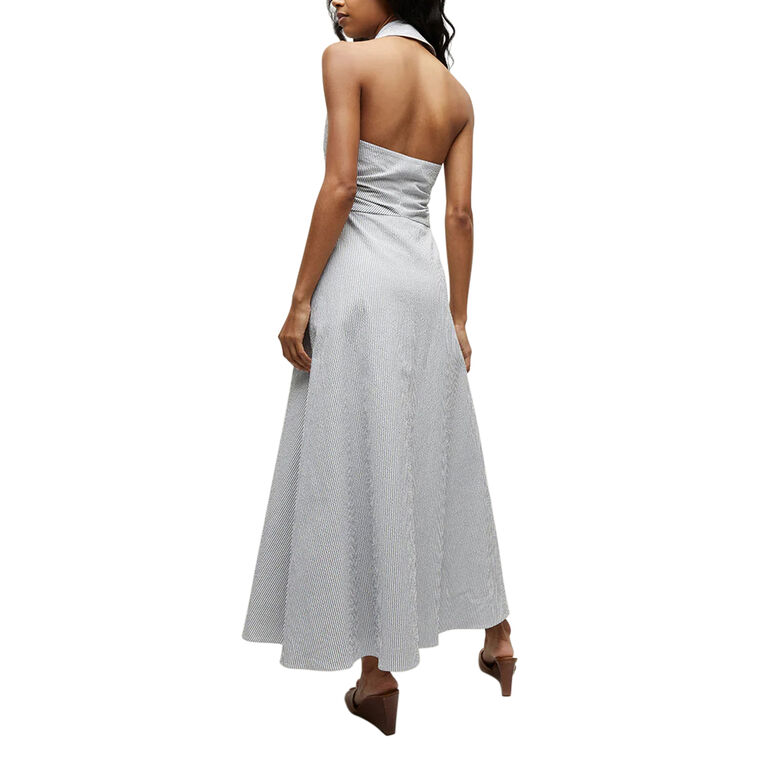 Mackey Seersucker Halter Dress image number null