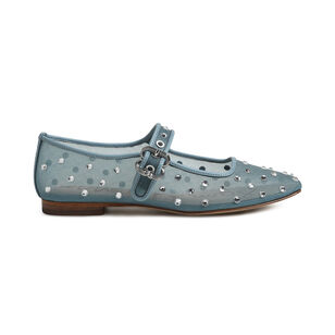 Michaela Shine Studded Mary Jane Flat