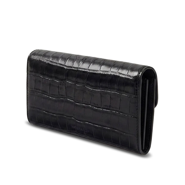 Croc-Embossed Crossbody Wallet image number null