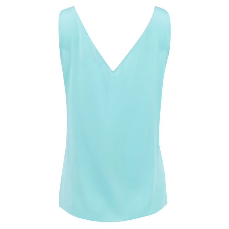 Sailor Sleeveless Stretch Silk Shell image number null