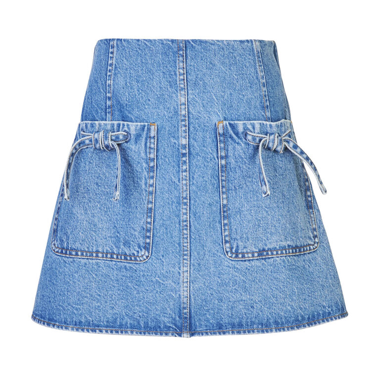 Cory Patch Pocket Denim Mini Skirt image number null