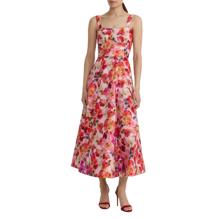 Sabrina Sleeveless Midi Dress image number null