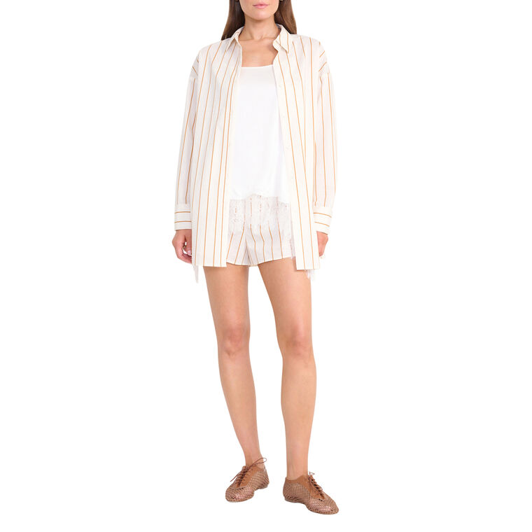 Kendy Long Sleeve Button-Down Top image number null