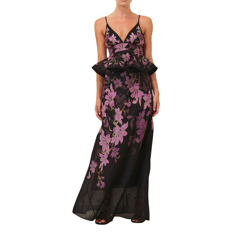 Dawning Ruffle Maxi Slip Dress image number null