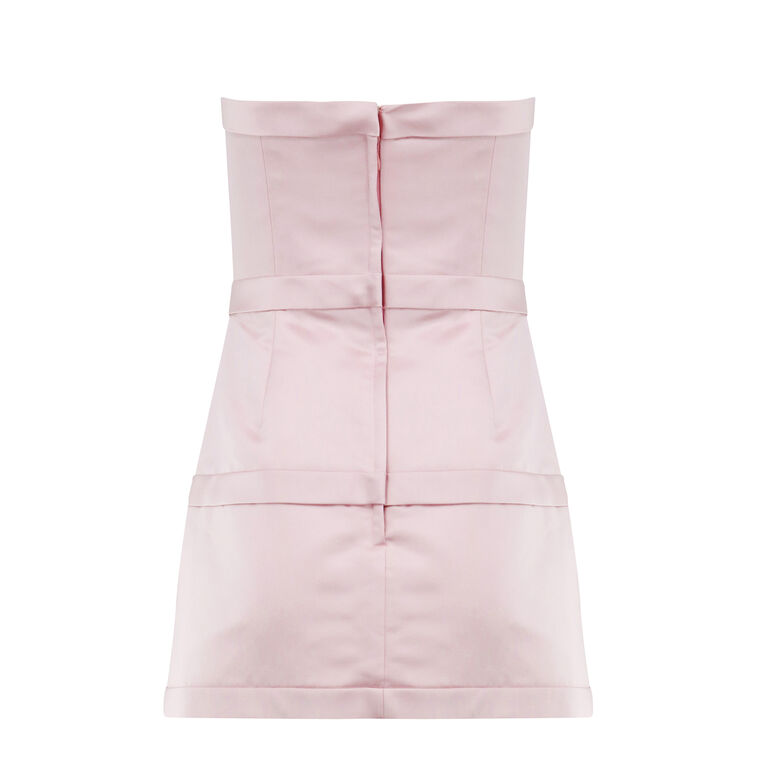 Strapless Bow Tie Mini Dress image number null