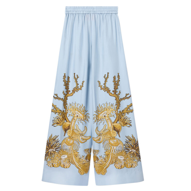 Silk Palazzo Pants image number null