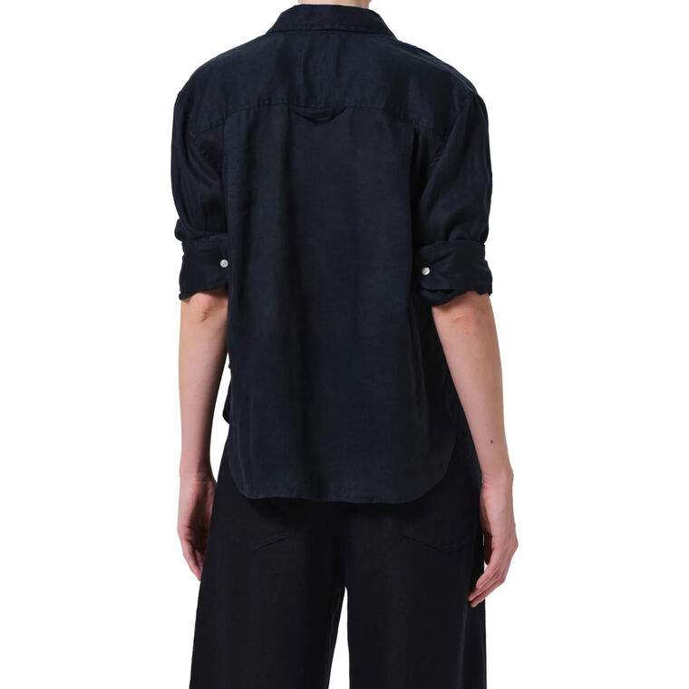 Kayla Shrunken Linen Shirt image number null
